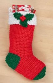 Crochet Christmas Stocking With Name Red Hearts 19 New Ideas