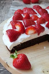 Leichte Erdbeer-Brownies