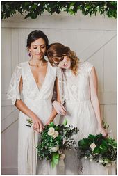 Grace loves lace wedding gowns | Romantic Lesbian wedding photo | Same sex marri...