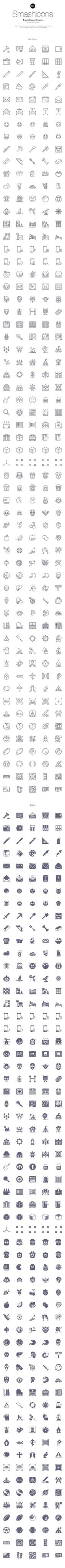 Free Psd Smashicons: 300 Icons | Free PIK PSD