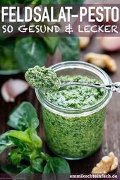 Feldsalat Pesto | Das schnelle und einfache Rezept. Selbstgemacht in nur 20 Minu...