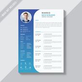 Simple resume themplate Premium Psd | Free Psd #Freepik #psd #freebusiness #free...