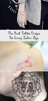 The Best Tattoo Designs For Every Zodiac Sign, #designs #Sign #simplepiscesconstellationtatt...