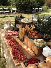 Add a grazing food station to wow your guests. #backyardwedding