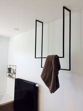 Metall / Handtuch / Schwarz / Bad Super Idee für meine Kleidung, die ich wieder tragen kann …