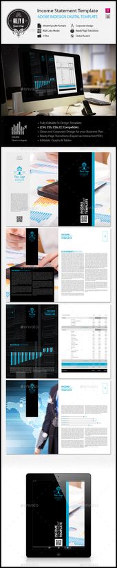 Income Statement Digital Template Graphics - income statement template Income Statement Digital Template Graphics - income statement template