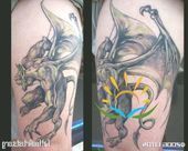 Gargoyle Tattoo Designs Attraktives fliegendes Gargoyle Tattoo Design ... - Garg...