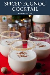 Spiced Eggnog Cocktail Recipe Spiced Eggnog Eggnog Recipe