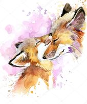 Baby Ilustration Download - Fox watercolor. Fox and baby fox. Fox family watercolor illustration.... Baby Ilustration Download - Fox watercolor. Fox and baby fox. Fox family watercolor illustration....