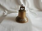 Schiffsglocke Glocke Messing 10 cm mit Halter und Glockenbänsel NEU Klingel