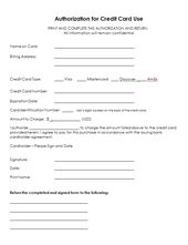 3rd party credit card authorization form