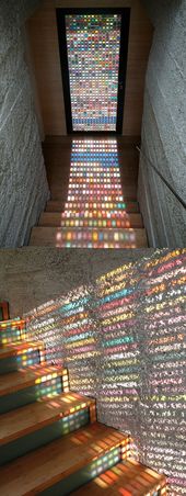 Stained Glass Door Made Of Pantone Swatches