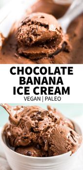Make this incredibly easy chocolate banana ice cream with only a few ingredients...