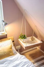 Nachttisch hausgemacht! Mit diesem DIY Nachttisch wird Ihr Schlafzimmer zu einem...