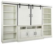 Signature Design by Ashley Blinton White 4 Piece Entertainment Center & Reviews ...