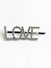 Pearl Word Slogan Hair Clip Slide Barrette Bridal Hair Accessory Large Oversized