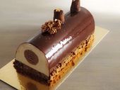 Bûche de noël gourmande spéculoos avec insert nutella - Recette par Passion Pâtisserie