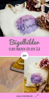 Bügelbilder selber machen für Junggesellenabschied