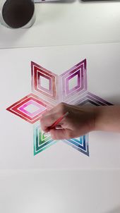 Watercolor Star pattern by Josie Lewis