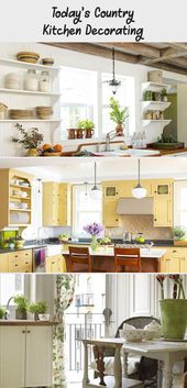 Today’s Country Kitchen Decorating • Tips & Ideas on how to decorate a country kitchen!: #countrykitchenIsland #Oldcountrykitchen #countrykitchenA...