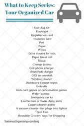 Car Organization Challenge | Sabrinas Organizing