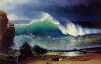 "The Shore of the Turquoise Sea" by Albert Bierstadt, 1878