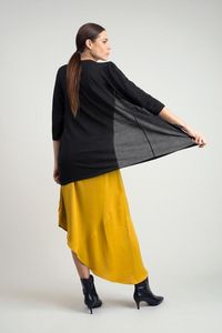 Alpaca wool cardigan, black