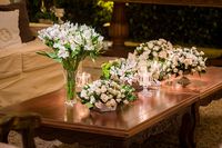 decoração de casamento clássico com mesa de centro madame fiori