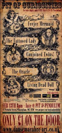 vintage circus poster sideshow freak show