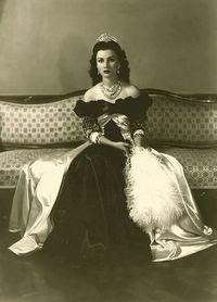 Queen Fawzia of Iran, daughter of the Egyptian king Fuad I, wife to the Iranian shah Mohammad Reza Pahlavi. during her marriage to the Shah of Iran (from 1939 to 1948)