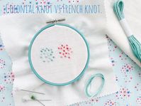 Colonial Knot vs. French Knot