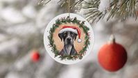 This beautiful great dane dog christmas ornament is an amazing christmas gift idea for every great dane lover.
