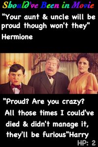 Harry Potter and the Chamber of Secrets Should've Been in Movie Hermione Harry Aunt Petunia Uncle Vernon Harry funny