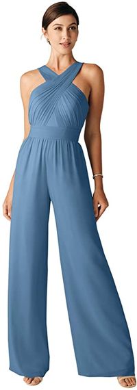 ALICEPUB Women's Elegant Casual Loose Wide Leg Pant Romper Jumpsuits Outfit Wedding Guest : Clothing, Shoes & Jewelry