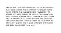 We still try to forget that Pietro is dead...