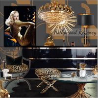 Veronica's Babe Cave: Hollywood Regency #theseapearl #interiordesign #home #moodboard #hollywoodregency #regencymoderne #babecave #femininespaces #animalprints #leopardprints #vintageinspired #glamouroushome #silverscreen #oldhollywood #veronicalake