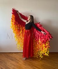 Moveable Phoenix Wings Flame Wings Adult Cosplay Costume - Etsy
