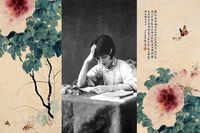 Xiaoman and her painting