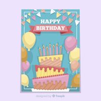 Children birthday invitation template Free Vector | Free Vector #Freepik #vector #freebirthday #freeinvitation #freeparty #freekids