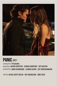 minimal polaroid series poster for panic
