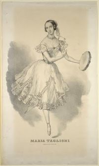 Maria Taglioni, for whom the ballet La Sylphide was written (by her father), was known for shortening her skirt in the performance La Sylphide, which was considered highly scandalous at the time. She shortened all of her skirts to show off her excellent pointe work, which the long skirts hid. Her father was approving of the shortening of the skirt because he also wanted everyone to see how good his daughter was en pointe.
