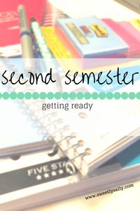 Preparing for second semester of college