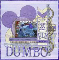 #papercraft #scrapbook #layout #Disney Dumbo