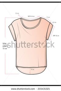 Trendy women t shirt,cad design in vector - stock vector