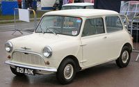 1959 Morris Mini Minor (621 AOK) This was the first one off the production line, never sold, now at Heritage Motor Museum at Gaydon, Warwickshire UK