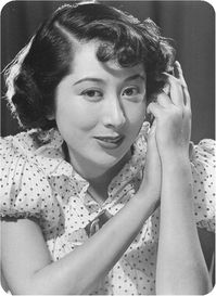 Tsukioka Yumeji (月丘夢路) 1922-2017, Japanese Actress, 月丘千秋(妹)