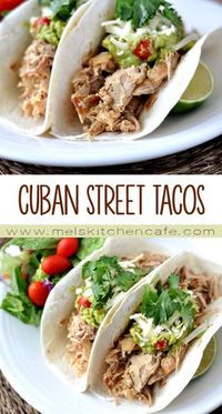 Eaten in tacos one day and transformed into quesadillas the next, these Cuban Street Tacos are an absolute home run.