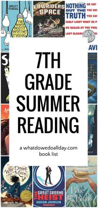Good books for 7th grade. Nice, diverse choices with lots of variety.