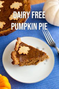 Looking for some dairy free options for Thanksgiving, this Pumpkin pie so delicious. Easy to make and dairy free perfect for everyone with the holiday parties coming up.