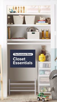 Everything you need to organize your kid's closet.